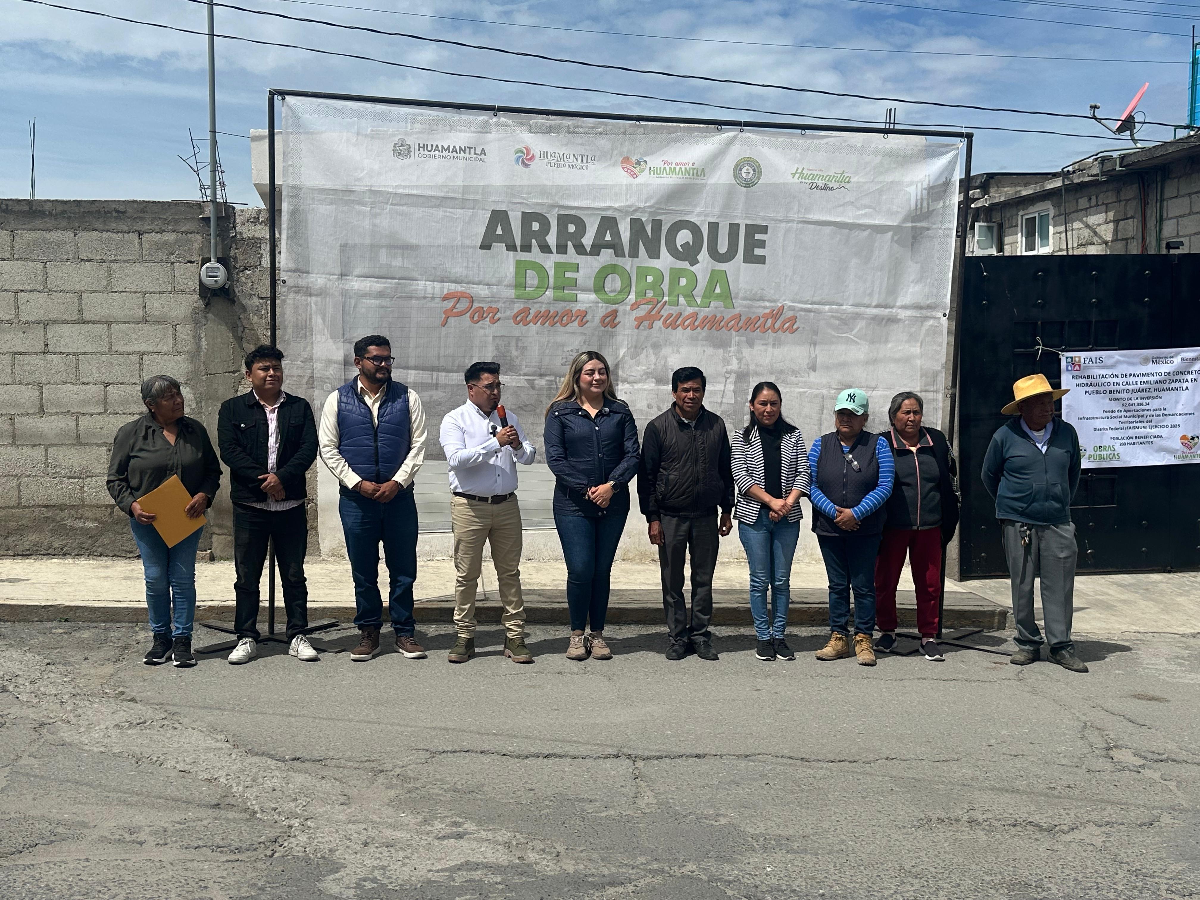 En Huamantla se siguen impulsando obras en beneficio de todos